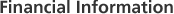Financial Information